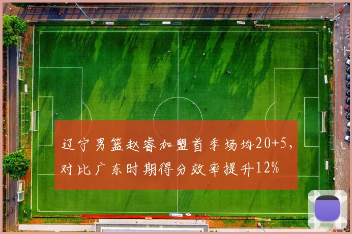 辽宁男篮赵睿加盟首季场均20+5，对比广东时期得分效率提升12%